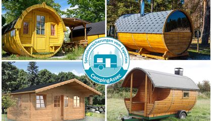 Versicherung für Campingfass / Schlaffass / Fasssauna / Saunawagen / Finnhaus / Gartenhaus von CampingAssec